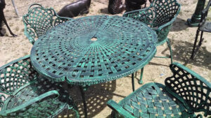 Basket Weave 5-Piece Set in verde