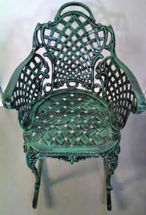 Basket Weave Rocker in verde