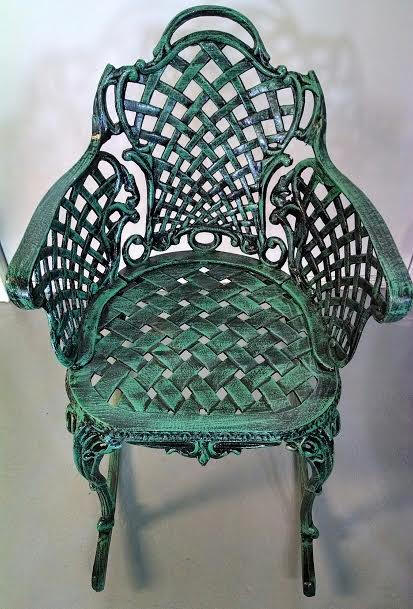 Basket Weave Rocker in verde