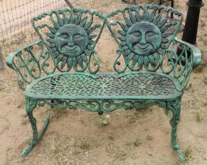Sun Rocker Settee in verde
