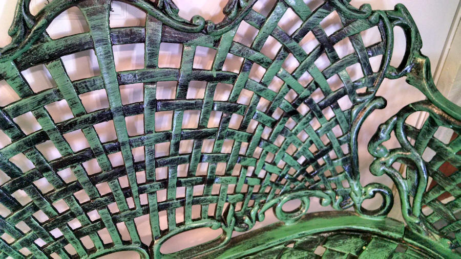 Basket Weave Settee